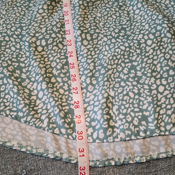 Ounaya Boho Style Tunic  Fully Lined Aqua Animal print Blouse/Top 2XL - Picture 7 of 7